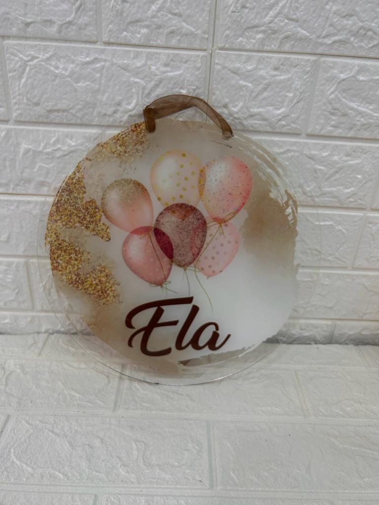PLEKSİ KAPI SÜSÜ 30 CM SİMLİ BALON TEMALI