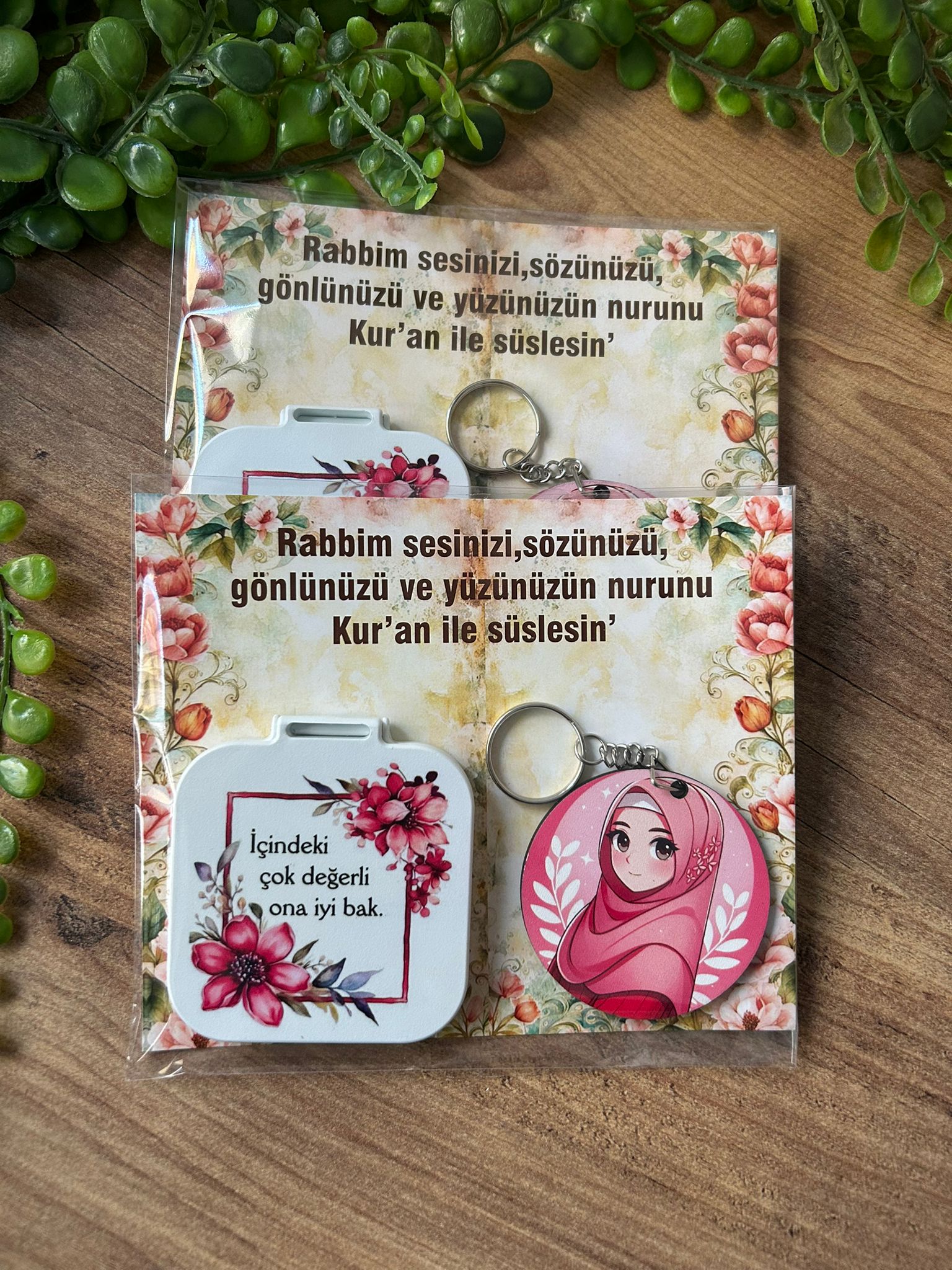 AYNA+AHŞAP ANAHTARLIK