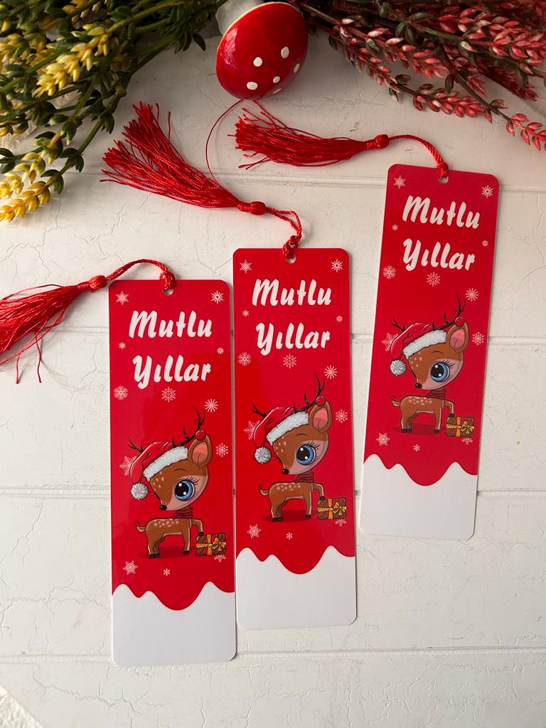 Noel-Yeni Yıl-Yılbaşı Temalı Kitap Ayracı