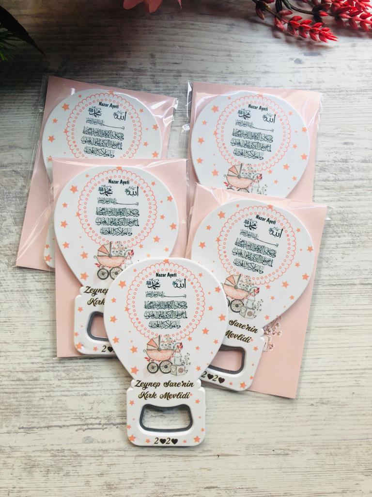 Balon Açacak Magnet Bebek ArabasıTemalı