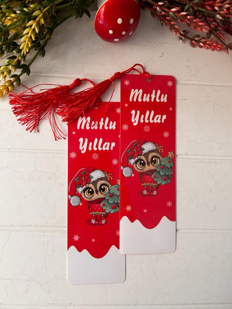 Noel-Yeni Yıl-Yılbaşı Temalı Kitap Ayracı