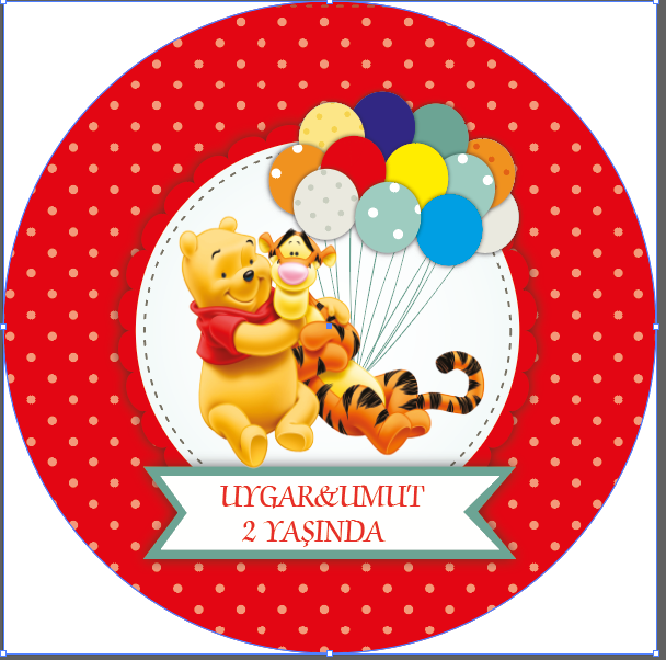 Buton Açacak Magnet Winnie The Pooh