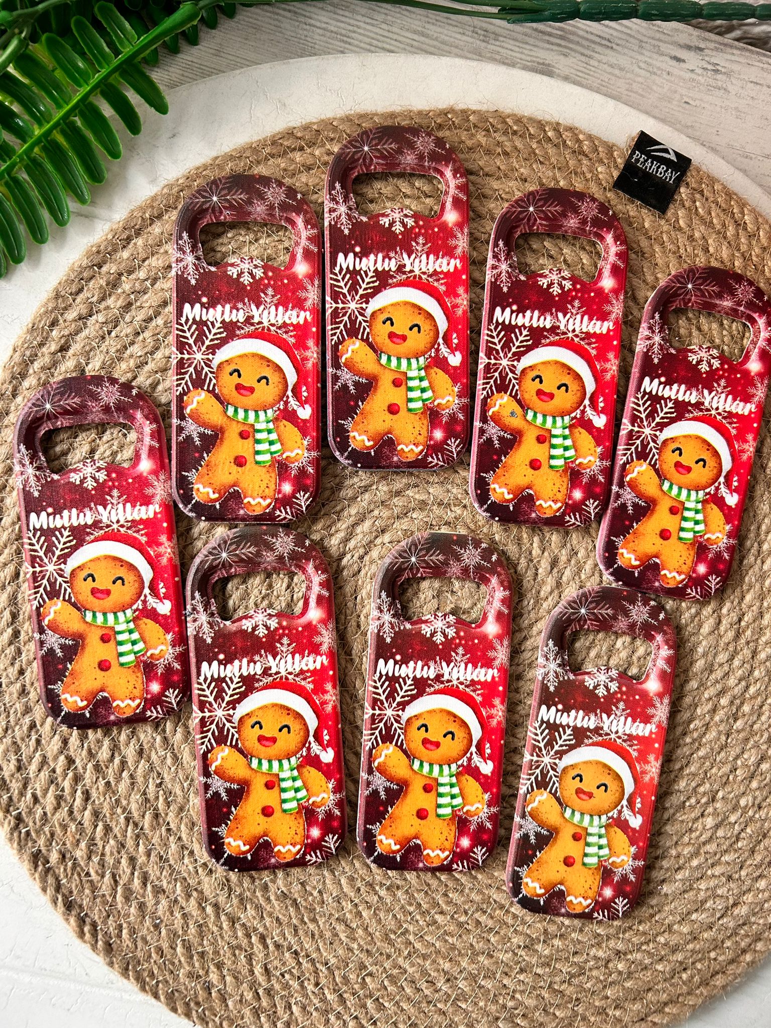 Noel Yeni Yıl  Temalı  Uzun Açacak Magnet