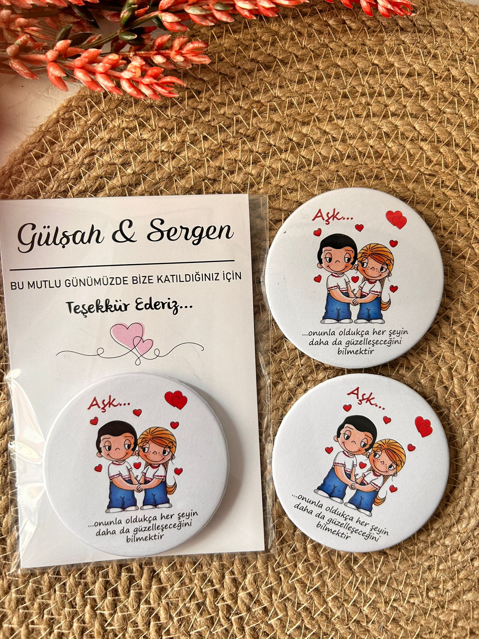 Şıpsevdi Temalı Buton  Açacaklı Magnet