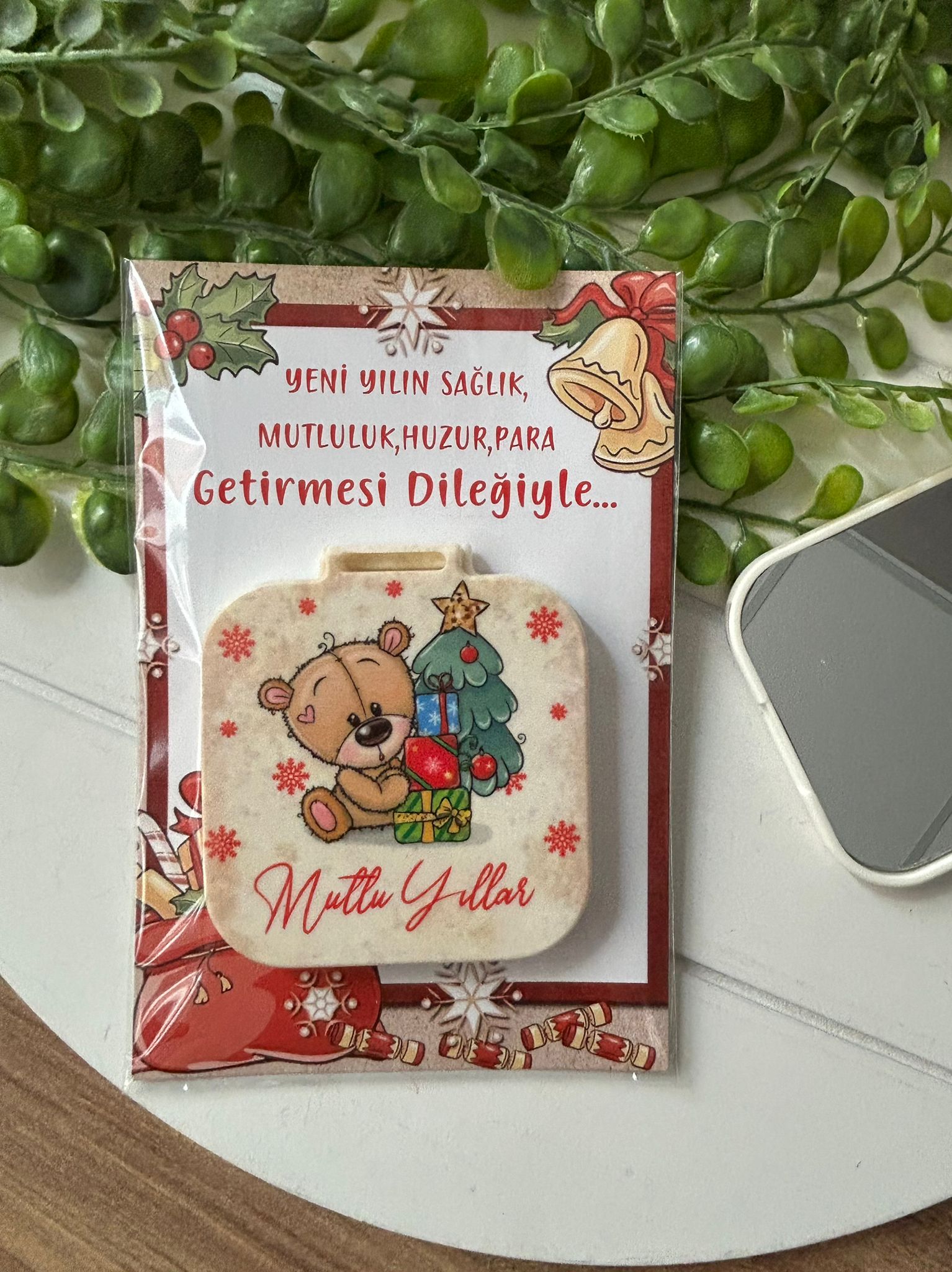Yeni Yıl-Noel-Yılbaşı Kare Ayna