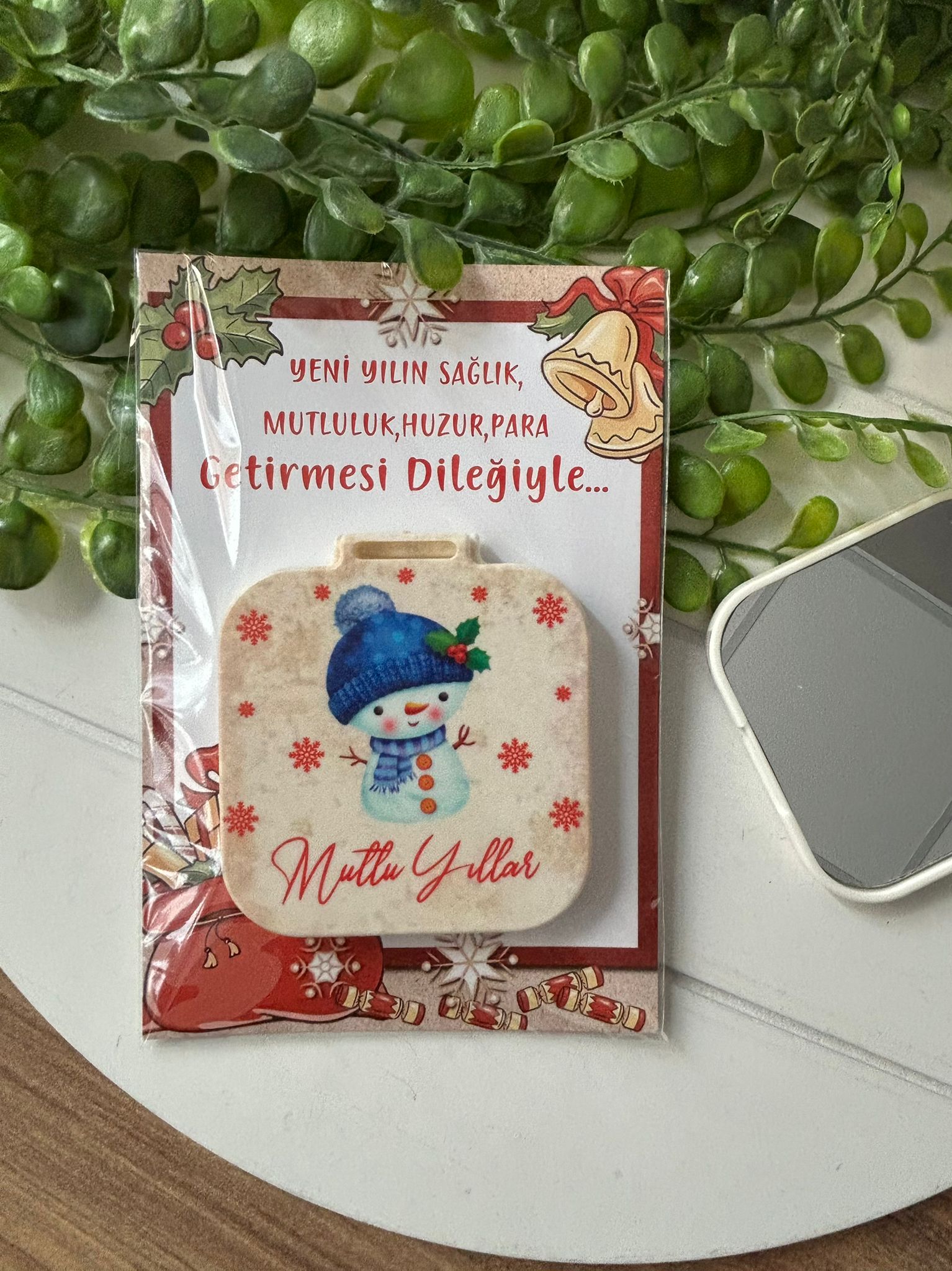 Yeni Yıl-Noel-Yılbaşı Kare Ayna