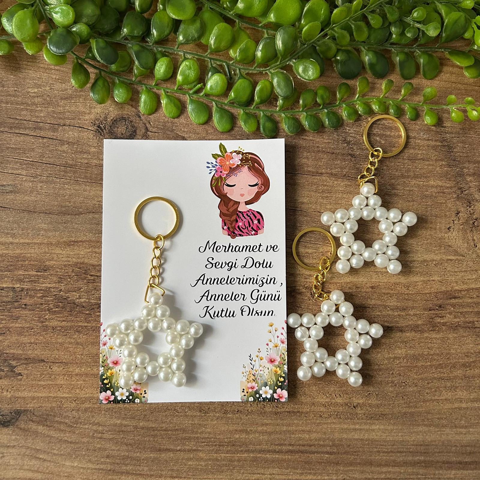 Anneye Özel Hediye- Yıldız Anahtarlık