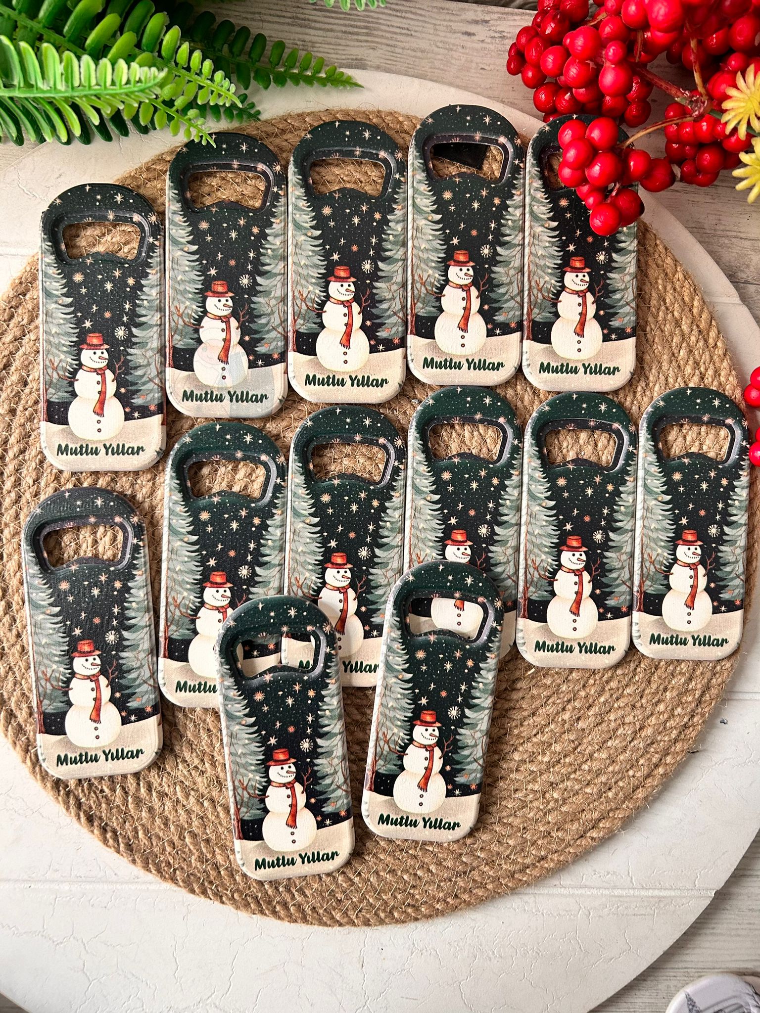 Noel Yeni Yıl  Temalı  Uzun Açacak Magnet
