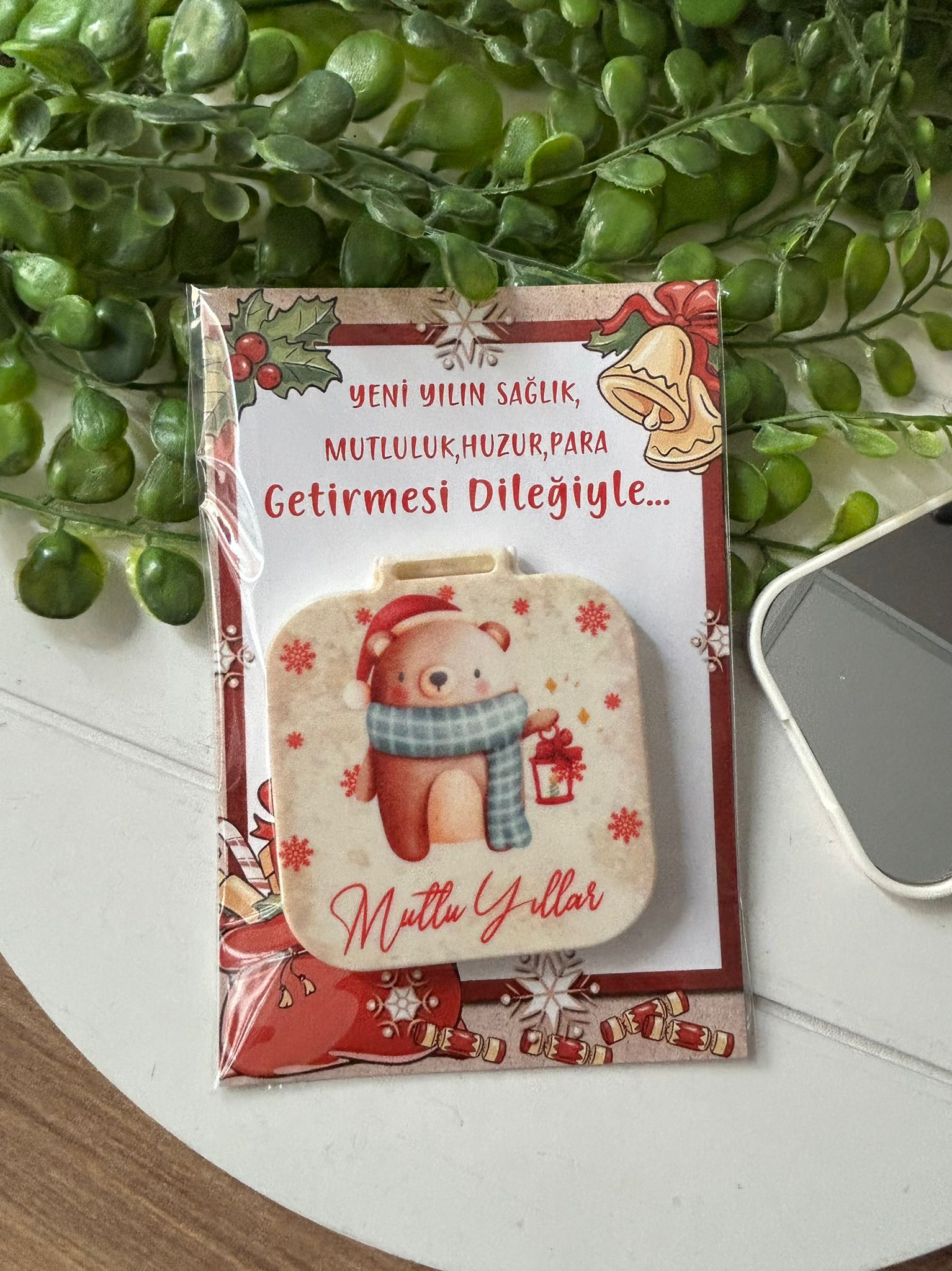 Yeni Yıl-Noel-Yılbaşı Kare Ayna