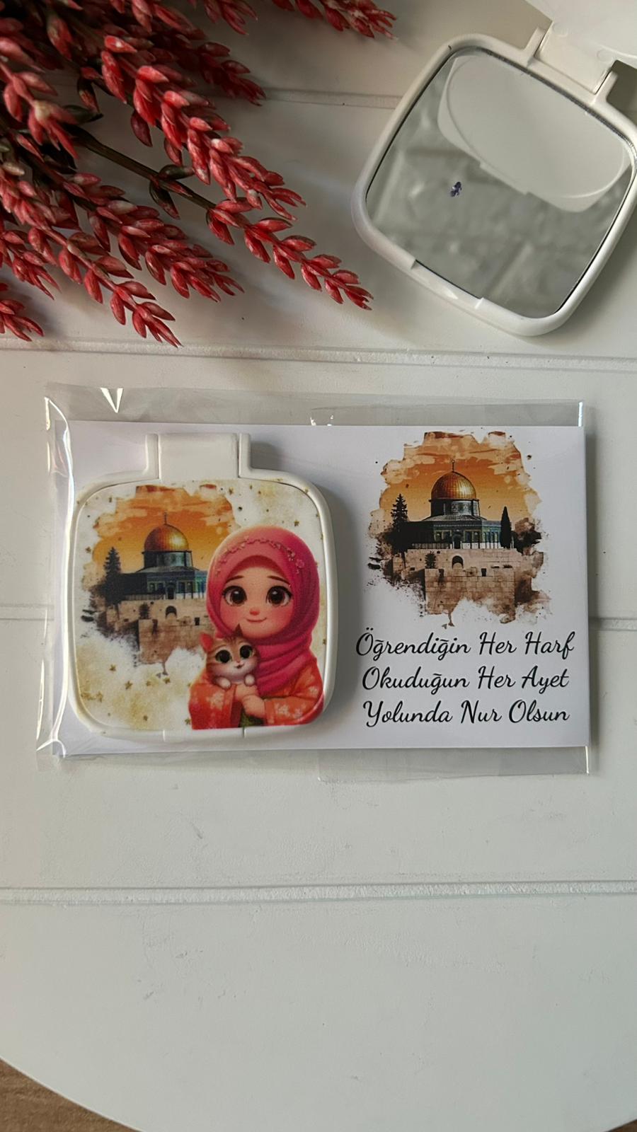Mescidi Aksa  Temalı Kare Pleksi Ayna