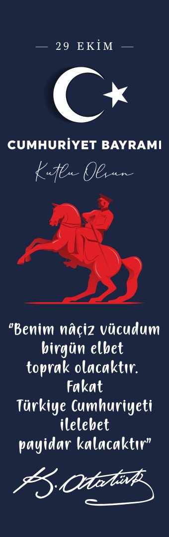 Cumhuriyet  29 Ekim Temalı Kitap Ayracı