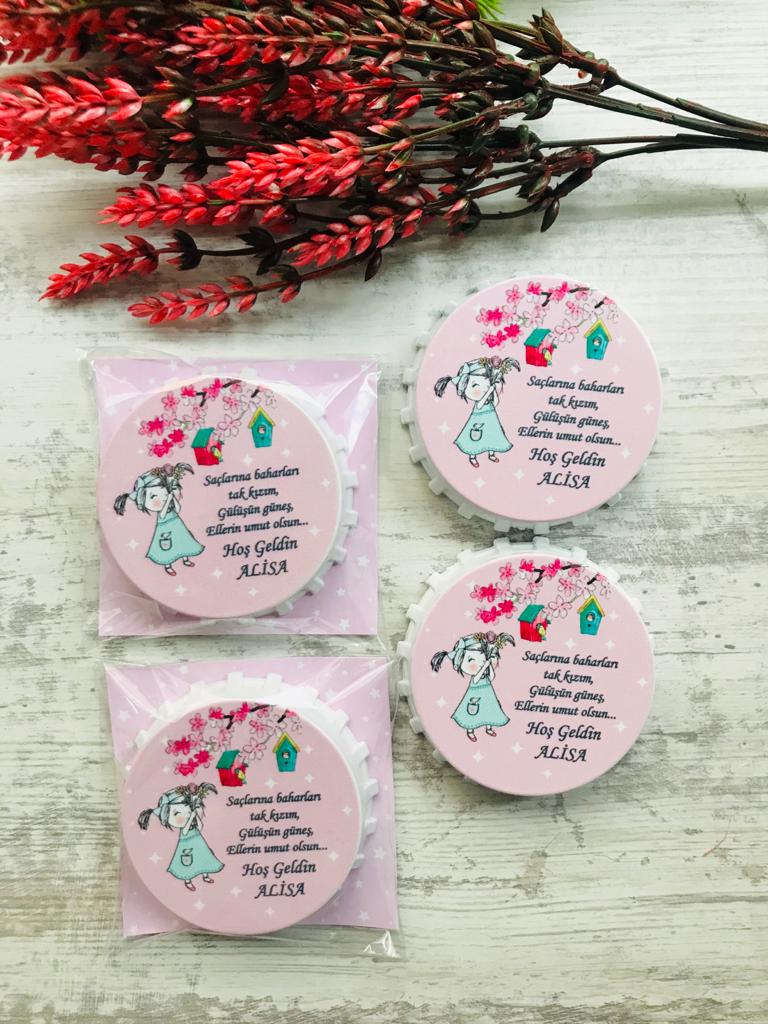 KAPAK AÇACAK MAGNET ŞİRİN KIZ TEMALI