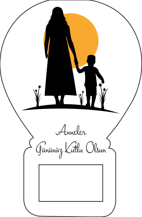 Anneler Günü Temalı Balon Magnet