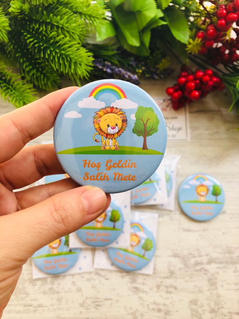 Erkek  Çocuk Aslan Temalı Açacaklı Magnet