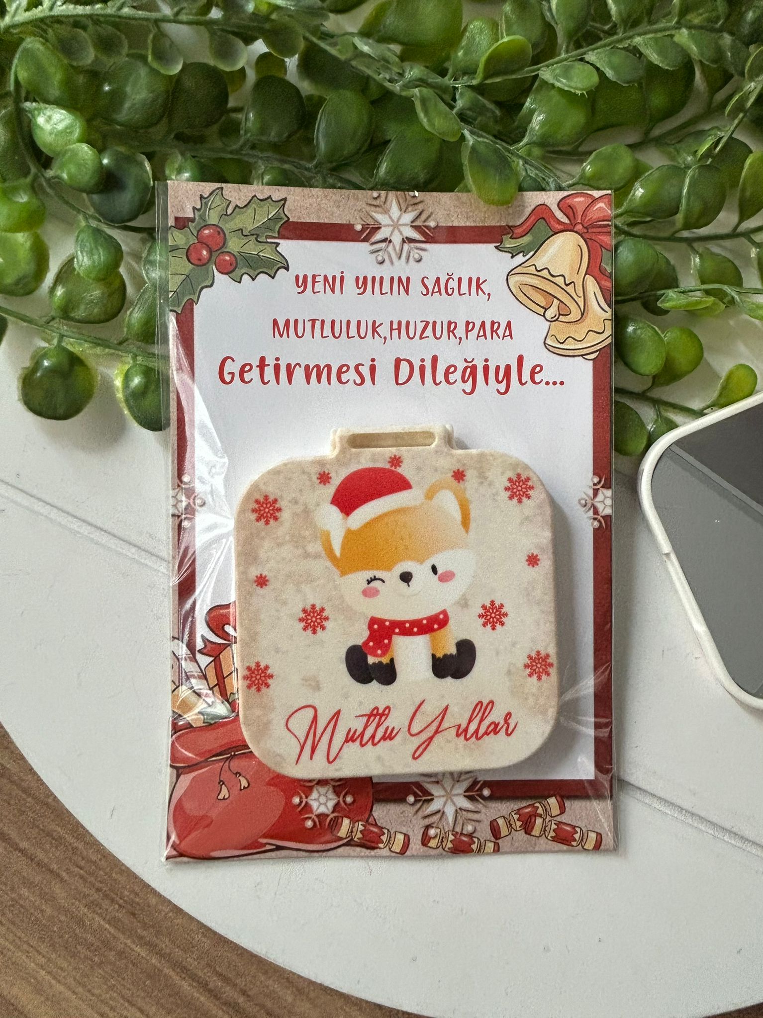 Yeni Yıl-Noel-Yılbaşı Kare Ayna