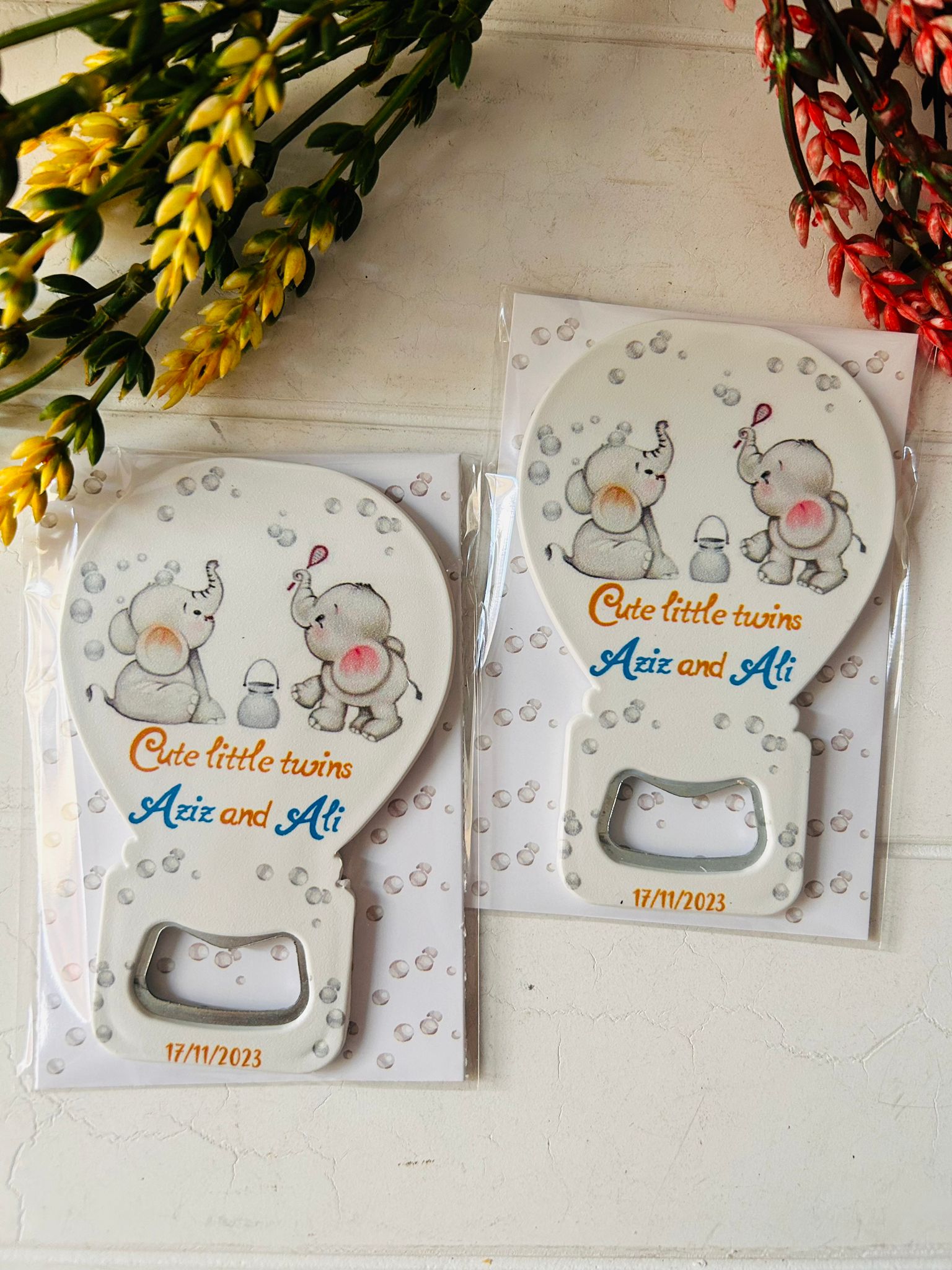 İkiz Filler Balon Magnet