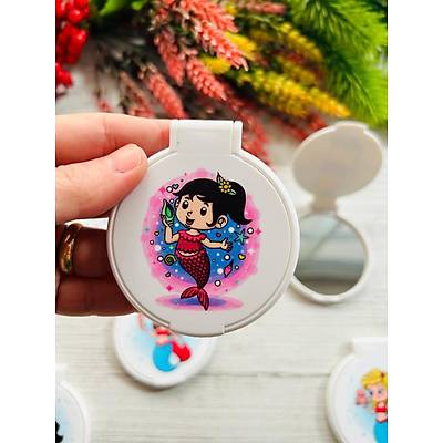 DEN�Z KIZI TEMALI YUVARLAK PLEKS� AYNA