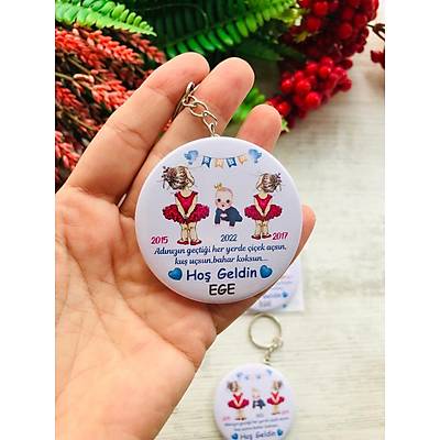 3 Karde� Abla Erkek Karde� Temal� A�acakl� Anahtarl�k