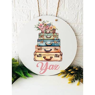 38 cm Ah�ap Kap� S�s�-Seyahat Yaz Temal�