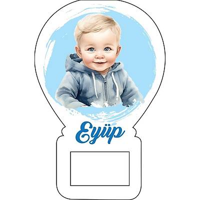 �irin Erkek Bebek Temal� Balon Magnet
