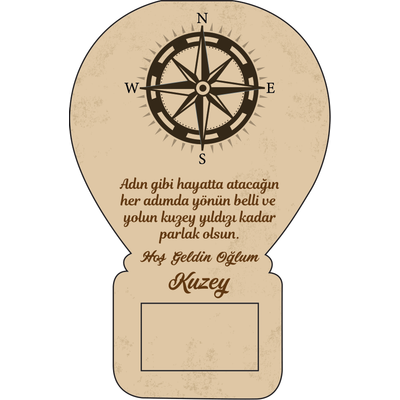 Balon A�acak Magnet Kuzey ve Pusula Temal�