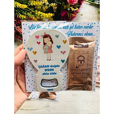 ABLA KARDE AACAKLI MAGNET + KAHVE