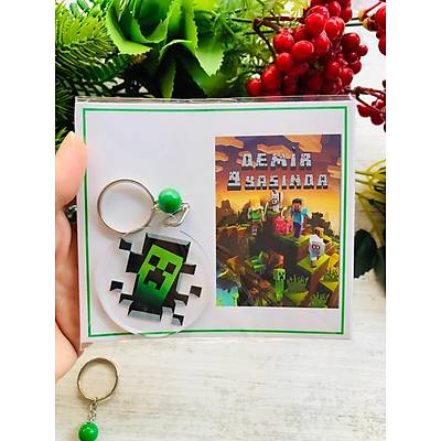 Mine craft Temal� Pleksi Anahtarl�k