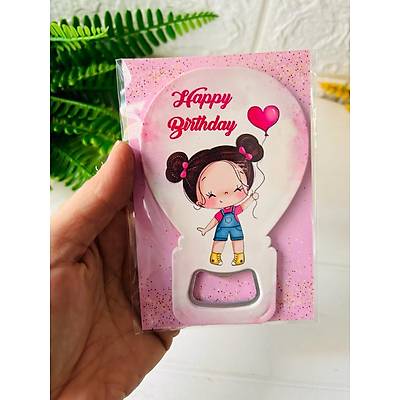 �irin K�z Temal� Balon Magnet