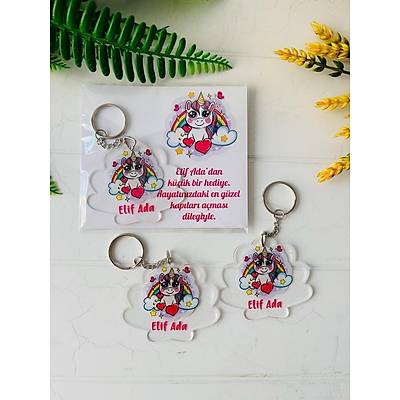 �stiridye Pleksi Anahtarl�k Unicorn