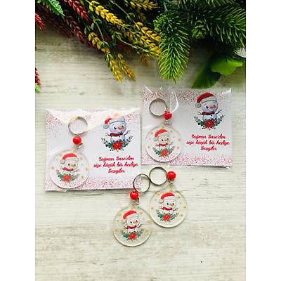 Yeni Y�l Temal� Pleksi Anahtarl�k