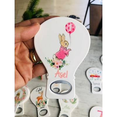 Rabbit Tavanl Temal Balon Aacak Magnet