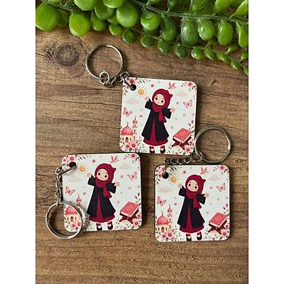 Seri Sonu Kuran Kursu Ah�ap Anahtarl�k 5x5 cm