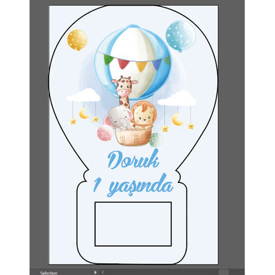 Uan Balon Temal Balon Aacak Magnet