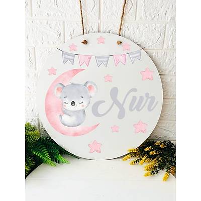 38 cm Ah�ap Kap� S�s�-Koala Temal�