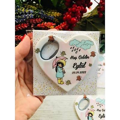 Eyl�l �irin K�z Temal� Kalp Magnet