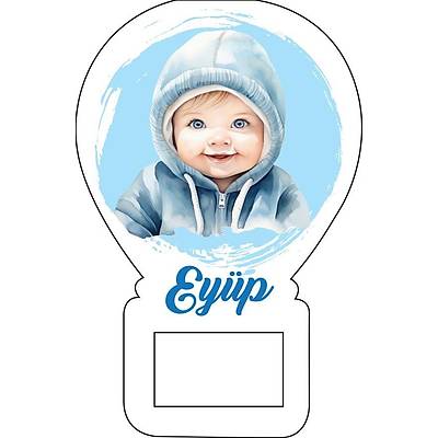 �irin Erkek Bebek Temal� Balon Magnet