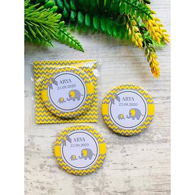 Anne Fil ve Yavru Fil Metal Aacak Magnet