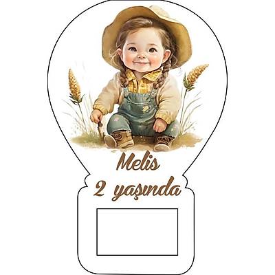 �irin �ocuk Temal� Balon Magnet