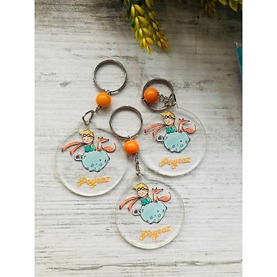 K���k Prens Temal� Pleksi Anahtarl�k