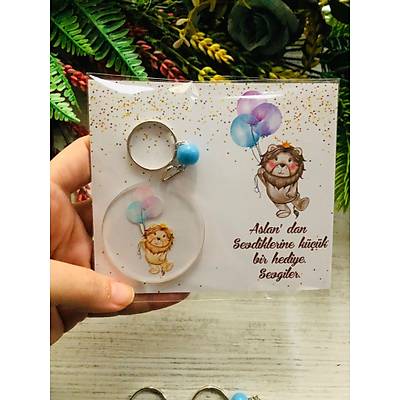 Aslan Temal� Pleksi Anahtarl�k