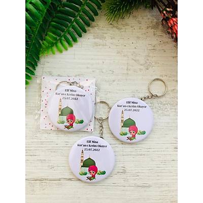 Kuran Okuyorum Temal� A�acakl� Anahtarl�k