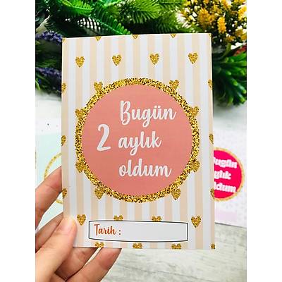 Kz ocuk Prenses Tac Temal 12'li Ay Kartlar