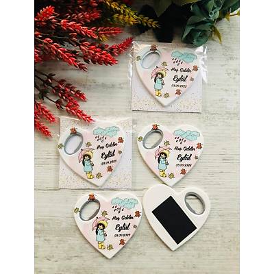 Eyl�l �irin K�z Temal� Kalp Magnet