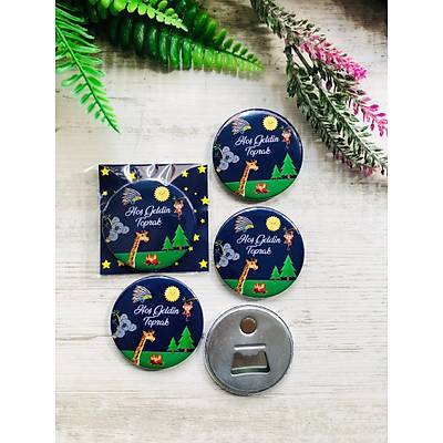 Buton Aacak Magnet Orman Temal