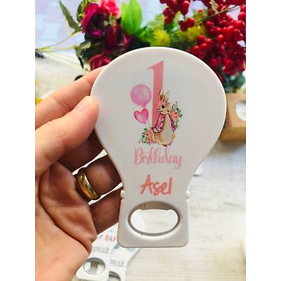 Rabbit Tav�anl� Temal� Balon A�acak Magnet