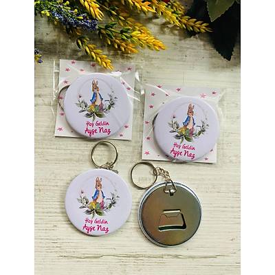 Rabbit Tav�an Temal� A�acakl� Anahtarl�k