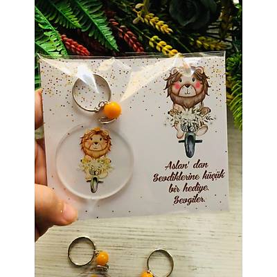 Aslan Temal� Pleksi Anahtarl�k