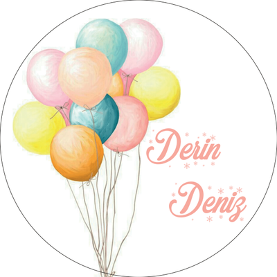 RENKL� BALONLAR TEMALI  ��KOLATA  KUTUSU