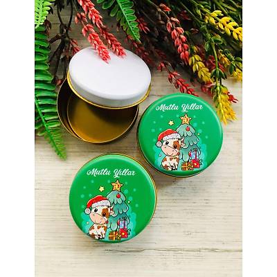 Yeni Y�l Temal�  Mini Metal Kutu
