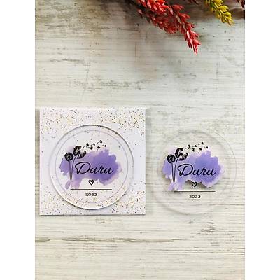 Karahindiba Mor Suluboya Temal� Pleksi Magnet